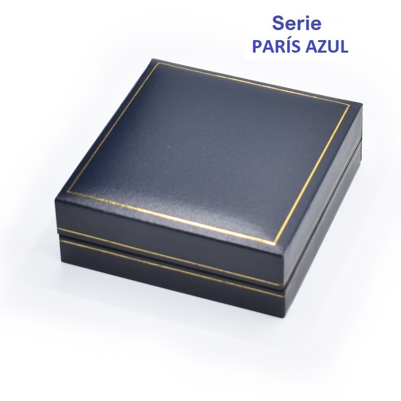 Estuche París. Medalla cadena/colgante grande 87x91x30 mm.